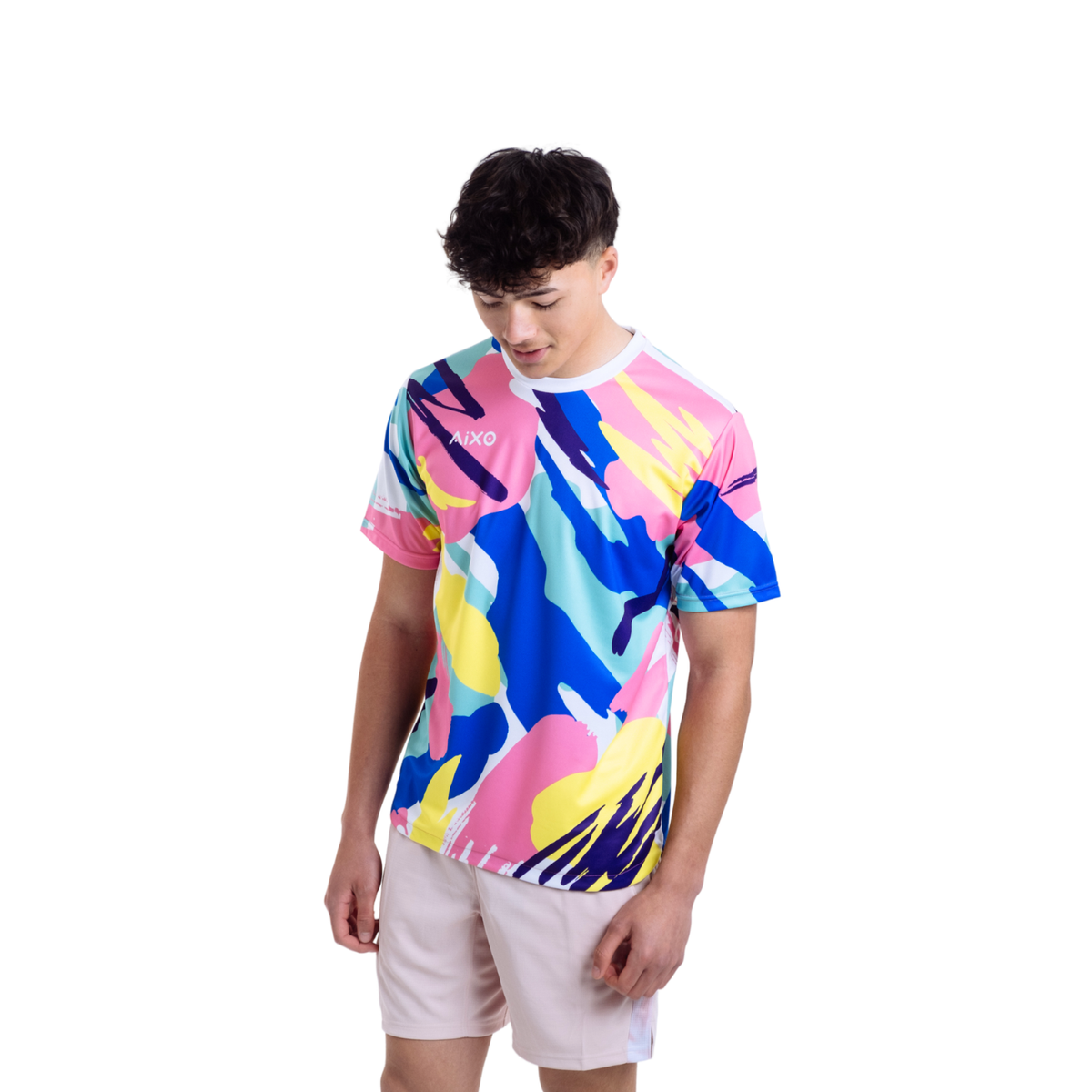 Aixo Abstract T-Shirt Mens (Multicolour) T Shirt Aixo