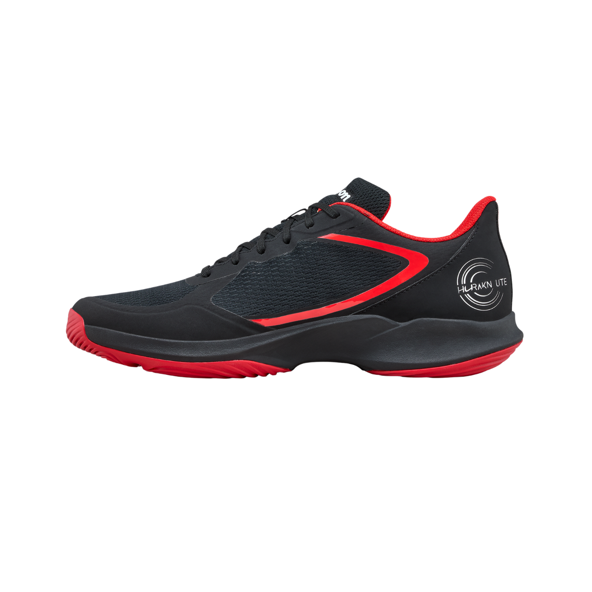 Wilson Hurakn Lite Padel Shoe Men, Black/Red, side view