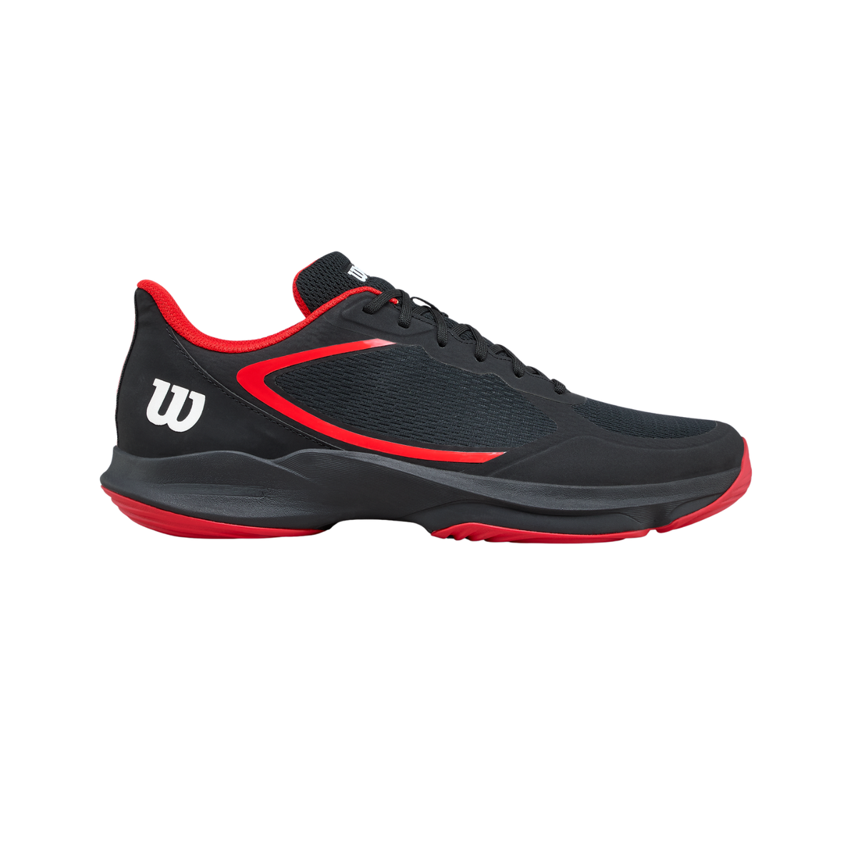 Wilson Hurakn Lite Padel Shoe Men, Black/Red, back view