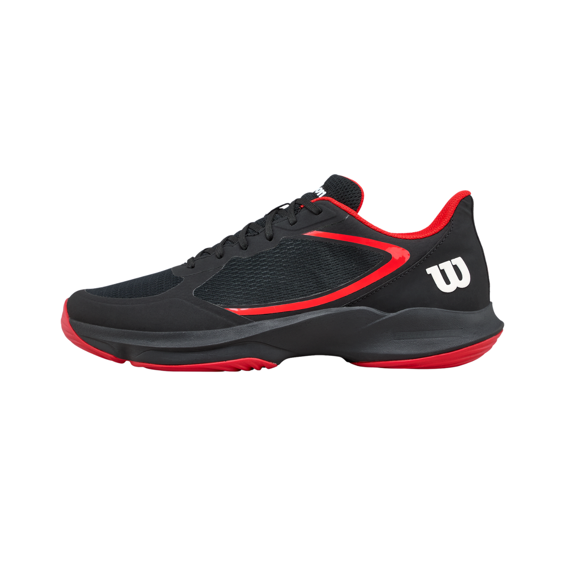 Wilson Hurakn Lite Padel Shoe Men, Black/Red, front view