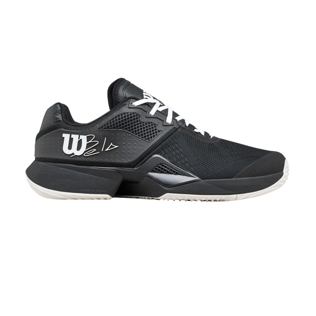 Wilson Bela Tour Padel Shoe Men, Black/White, back view