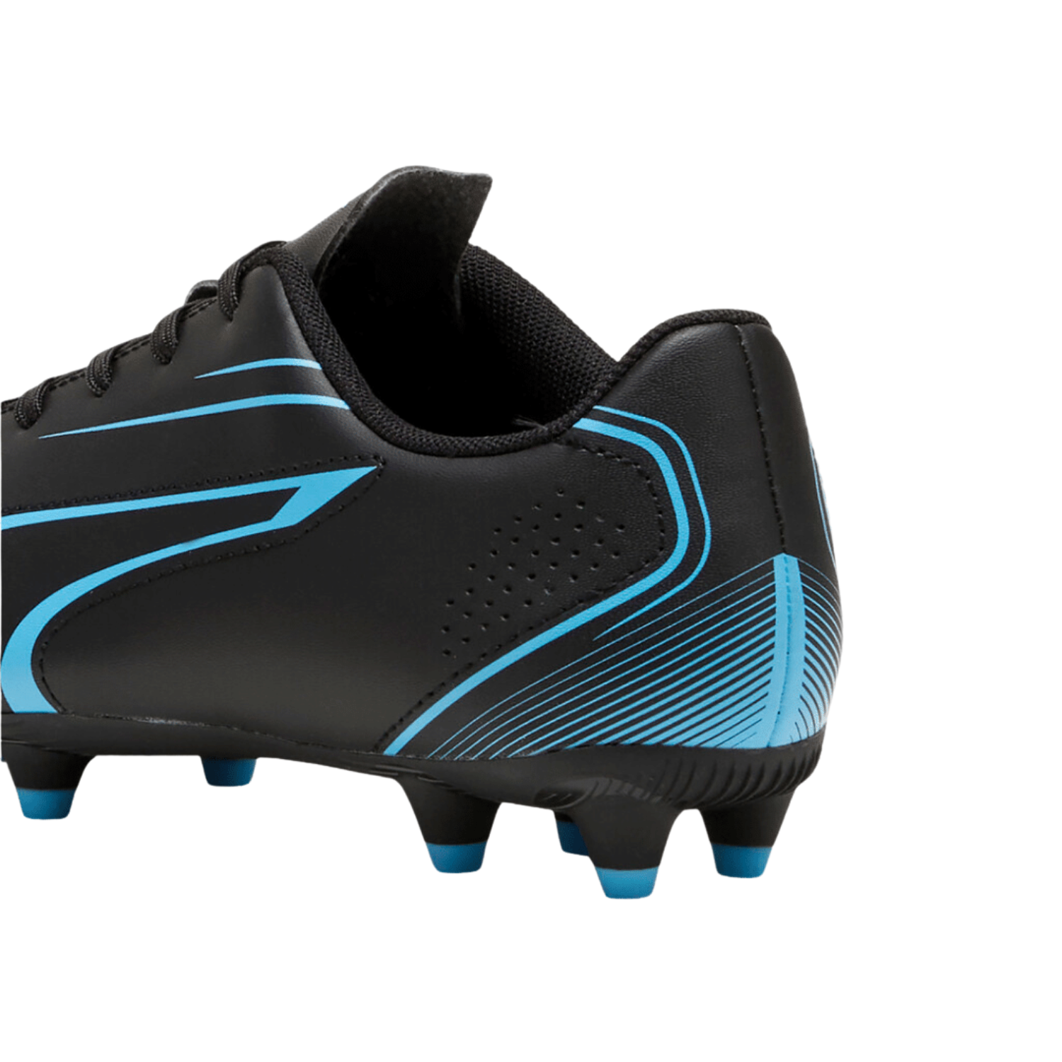 Puma Vitoria FG/AG Football Boots Junior, Puma Black/Luminous Blue, alternative view