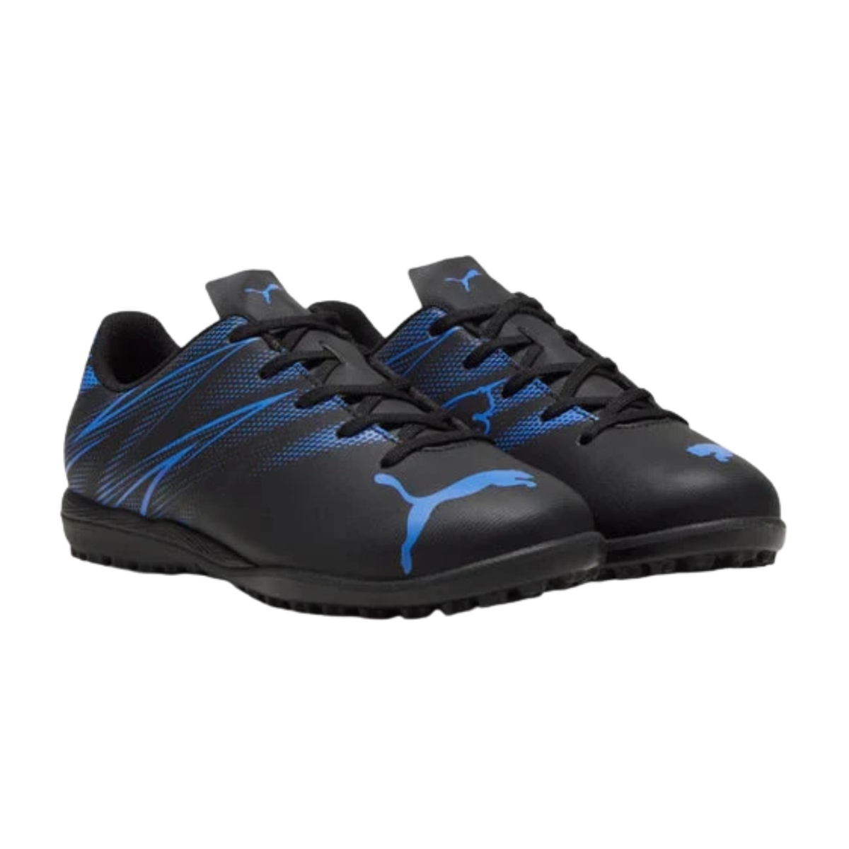 Puma Attacanto II Turf Soccer Cleats Junior - Puma Black/Blue Football Boots Puma