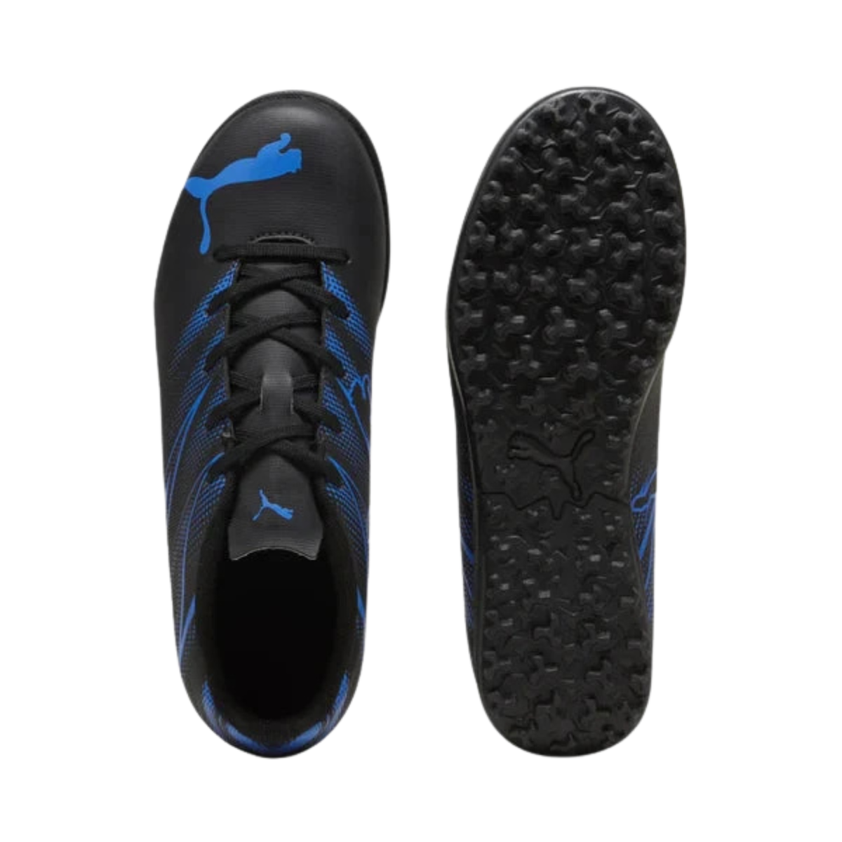 Puma Attacanto II Turf Soccer Cleats Junior - Puma Black/Blue Football Boots Puma