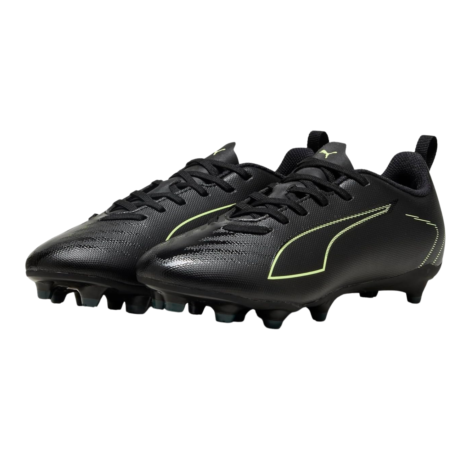 Puma Ultra 6 Play FG/AG Football Boots Junior - Puma Black/Green Football Boots Puma