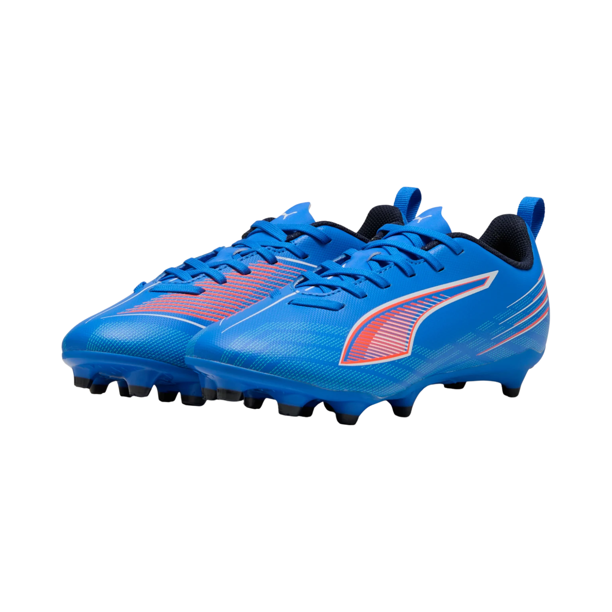 Puma ultra 6 Play FG/AG Football Boots Junior, Ultra Blue/Red, side view