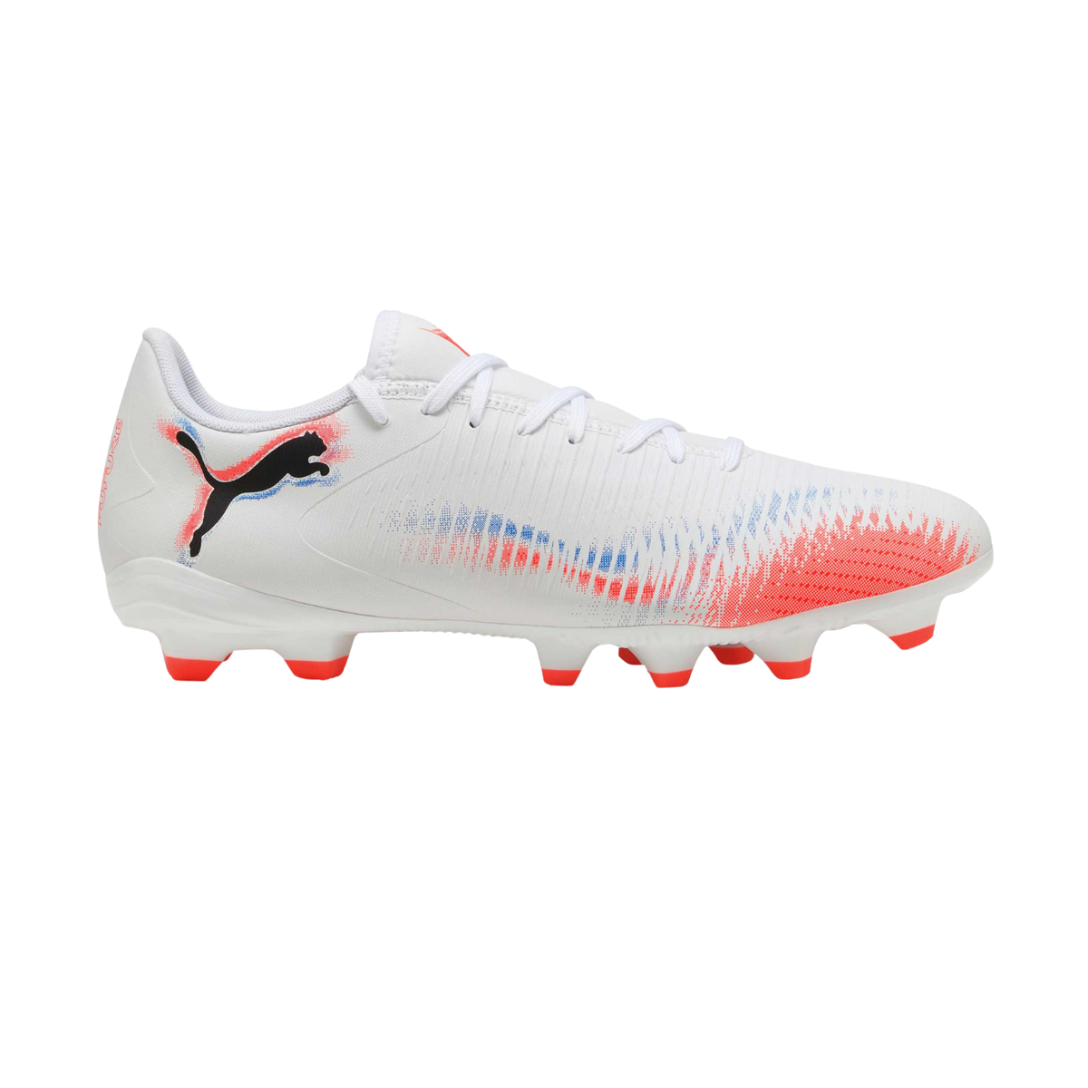 Puma Future 8 Play FG/AG Football Boots Junior, Puma White/Red, back view