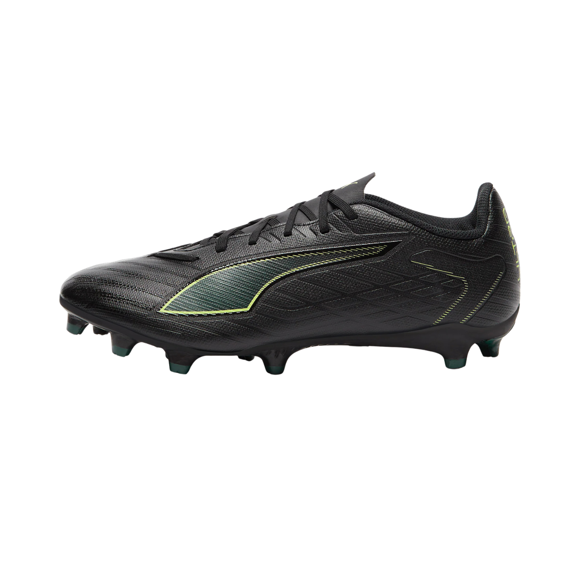 Puma Ultra 6 Play FG/AG Football Boots Unisex - Puma Black/Green Puma Black Fizzy Light Green Terrain Football Boots Puma