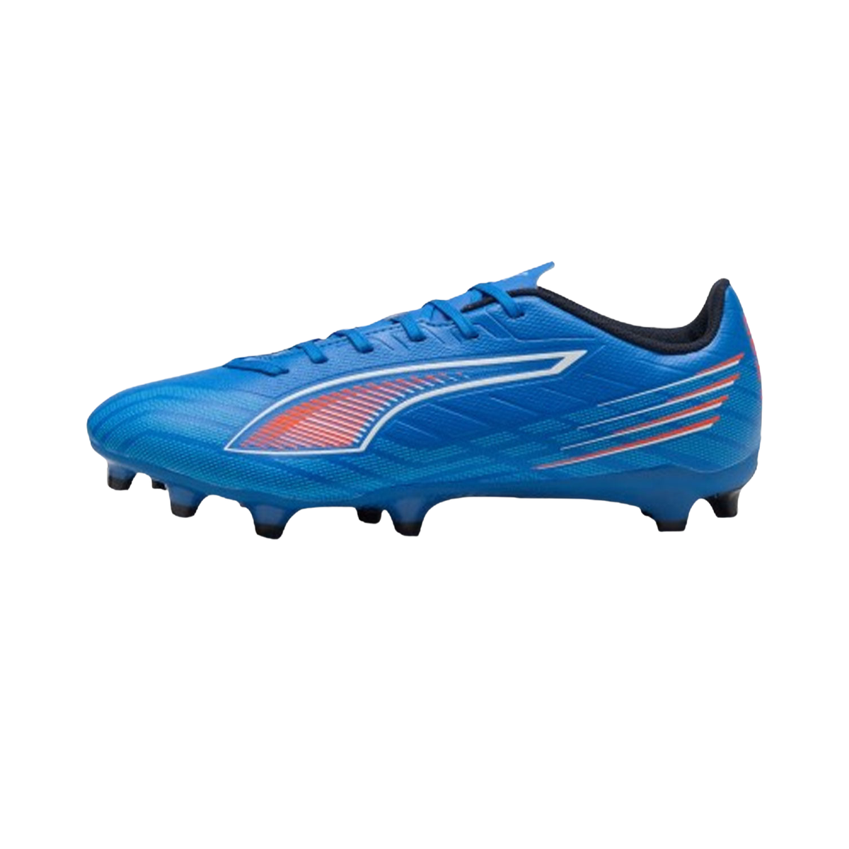 Puma Ultra 6 Play FG/AG Football Boots Unisex, Ultra Blue/Glowing Red, front view