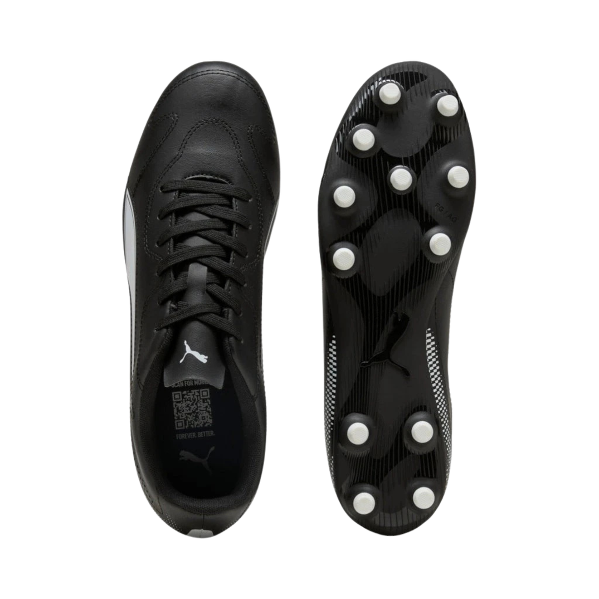 Puma Vitoria II FG/AG Football Boots Unisex - Puma Black/Puma White Football Boots Puma