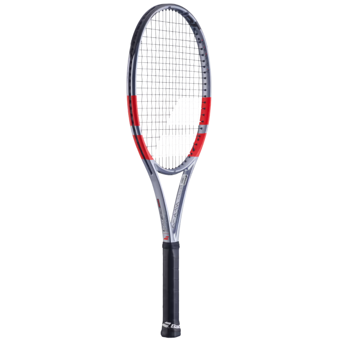 Babolat Pure Strike 100 16/20 Gen4 Tennis Racket Unstrung, Grey/Fluo Strike, back view