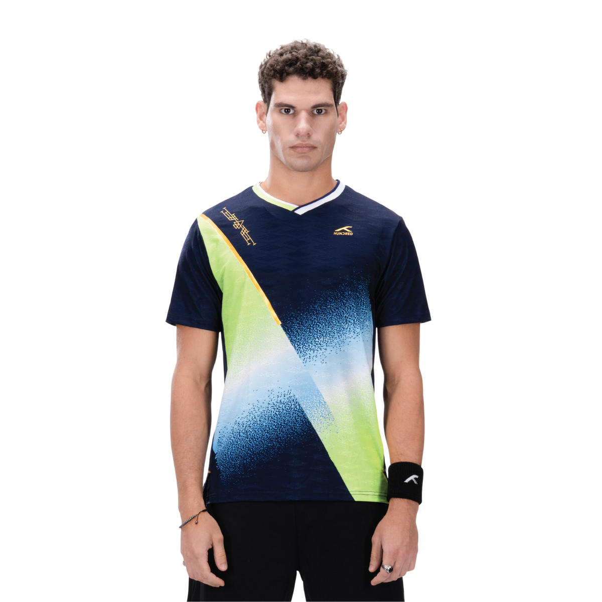 Hundred RN T-Shirt Men, Navy, front view