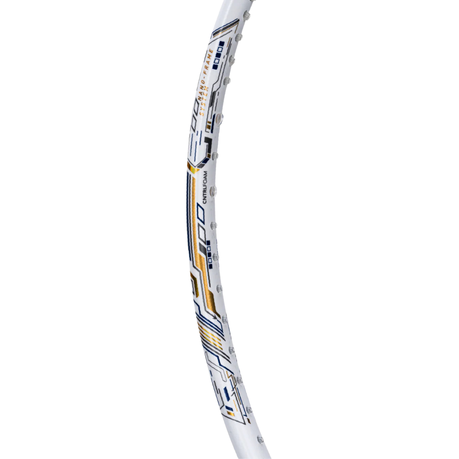 Hundred Z-Tronic 100 Badminton Racket - White/Gold Badminton Rackets Hundred