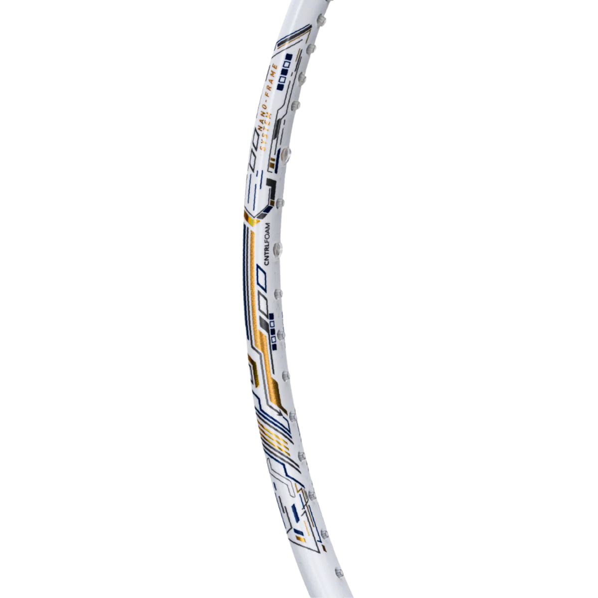 Hundred Z-Tronic 100 Badminton Racket, White/Gold, packaging view