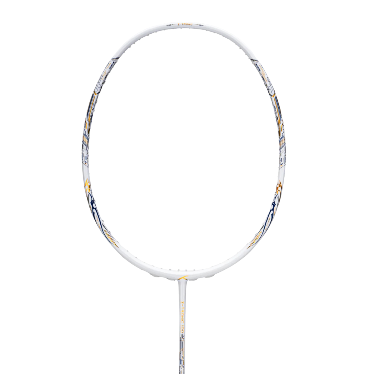 Hundred Z-Tronic 100 Badminton Racket - White/Gold Badminton Rackets Hundred