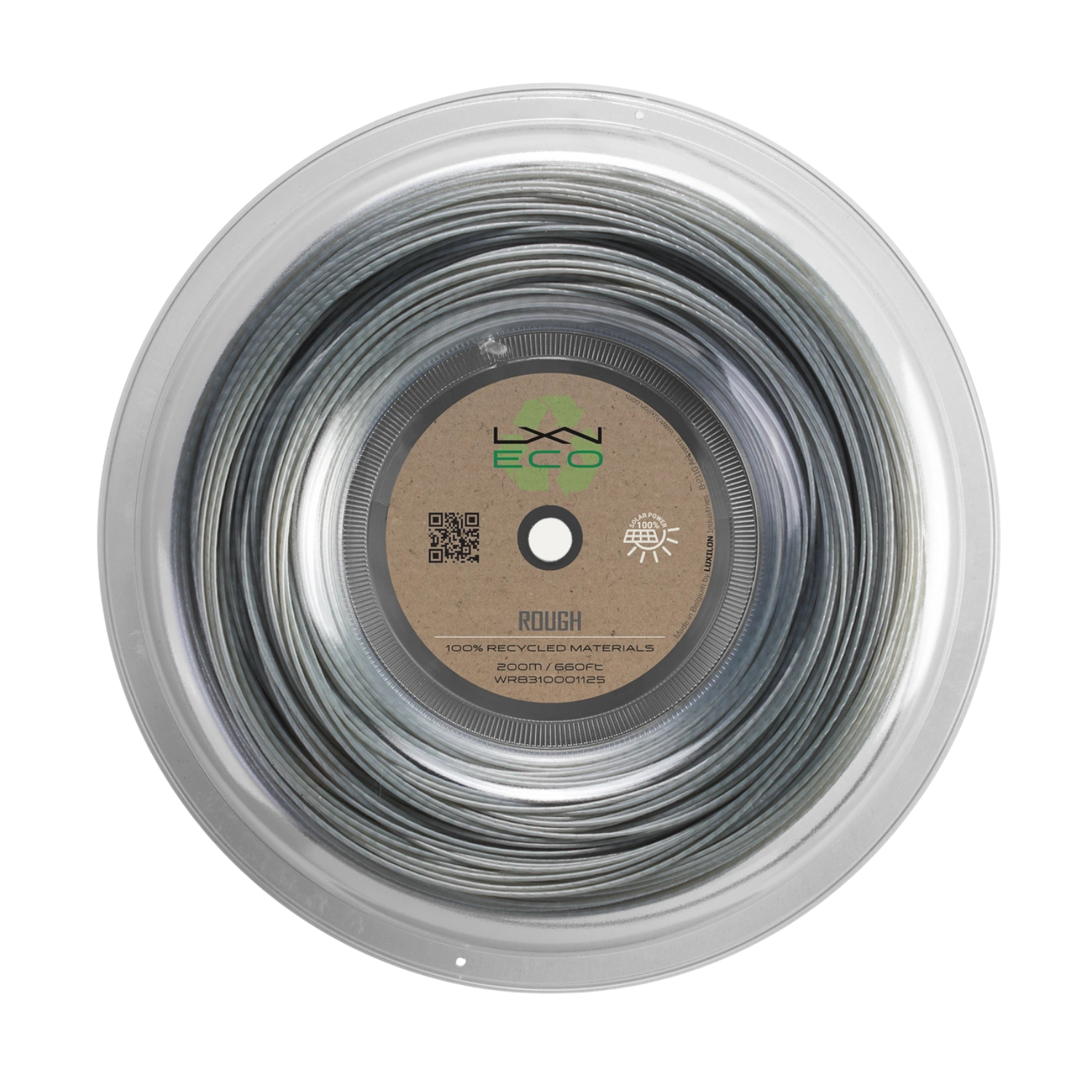 Luxilon Eco Rough 125 Tennis String Reel - Grey Grey 1.25mm 200m String (Reel) Wilson