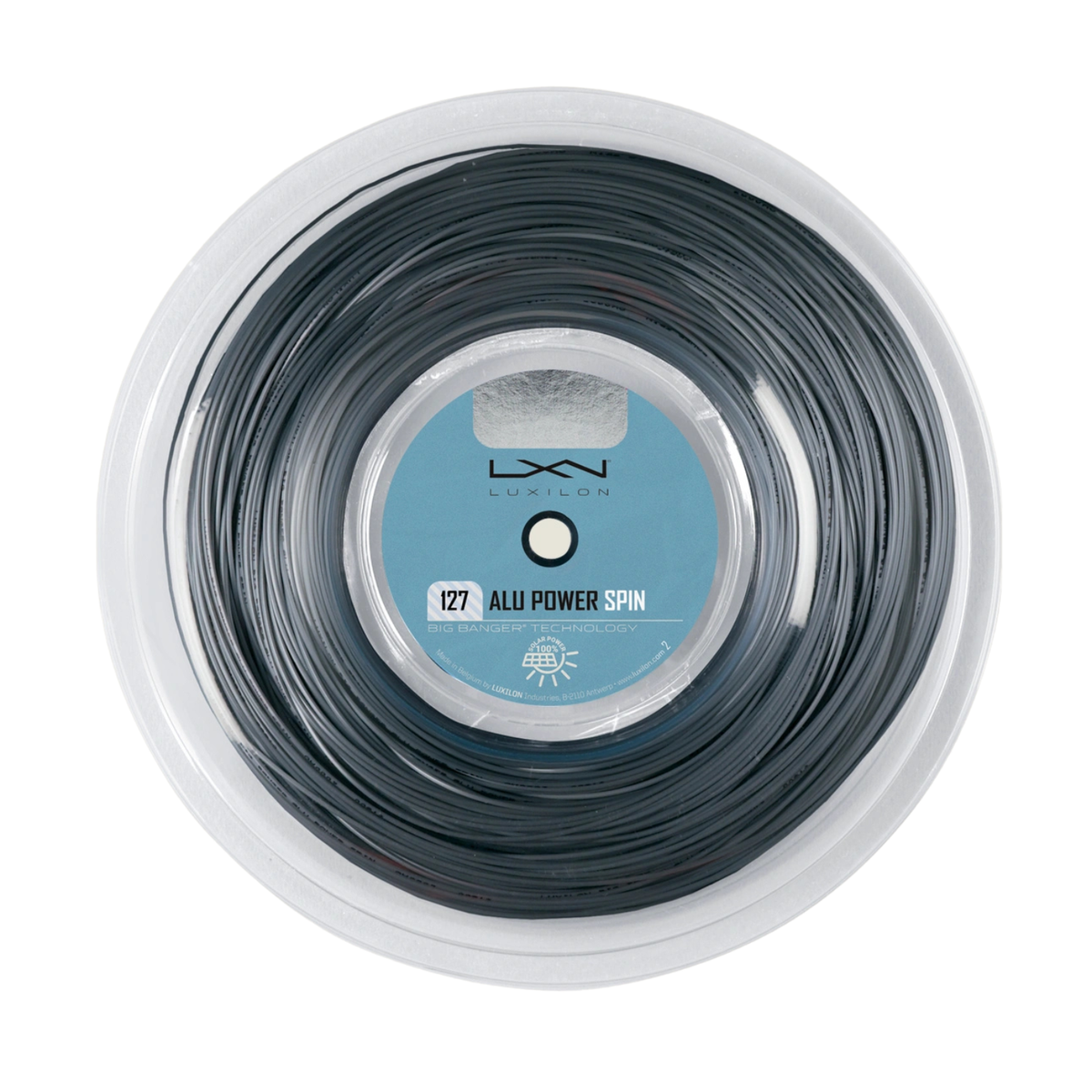 Wilson Luxilon Alu Power Spin 127 Tennis String 220m Reel, Silver