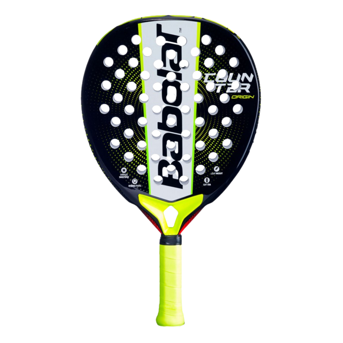 Babolat Counter Origin Padel Racket - Yellow Yellow One Size Padel Rackets Babolat