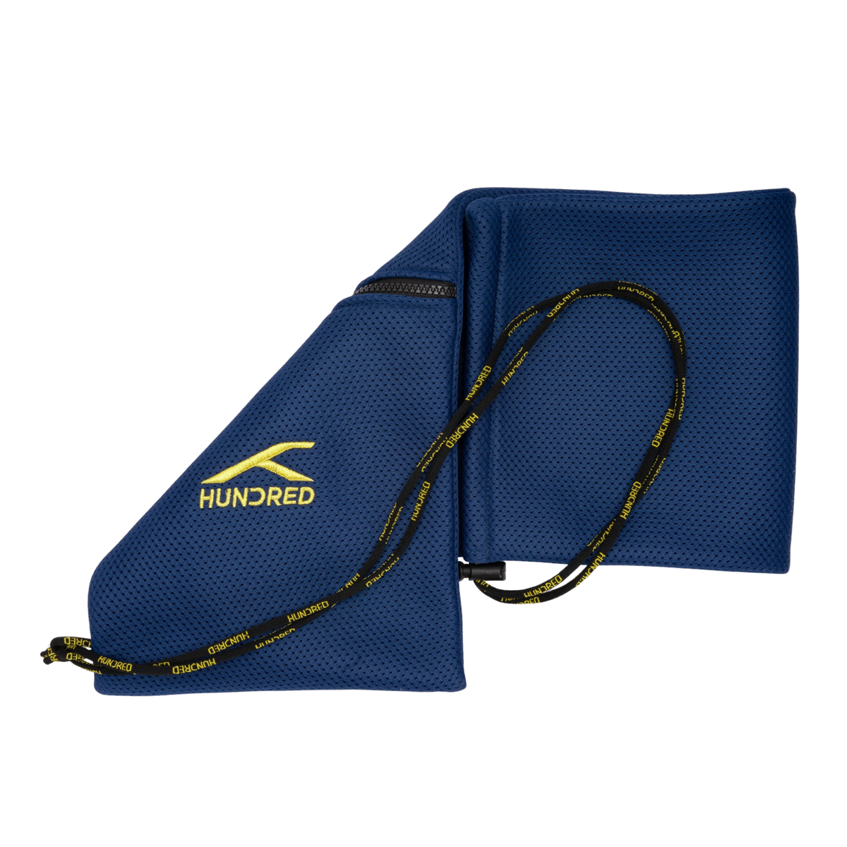 Hundred Drawstring Bag, Navy, side view