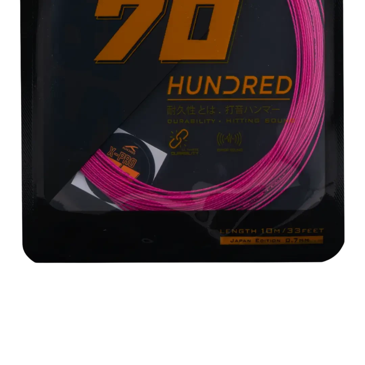 Hundred 70 X Pro Badminton String Set - Pink String (Packs) Hundred