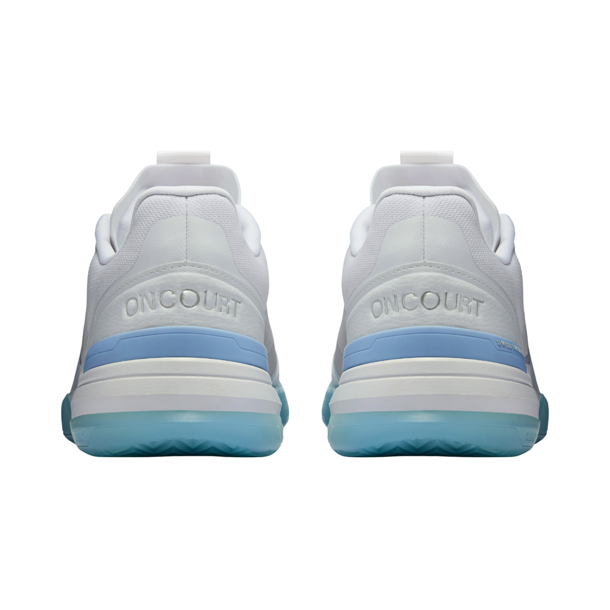 On THE ROGER Advantage Pro Tennis Shoes Women - White/Chambray Tennis Shoes On Running