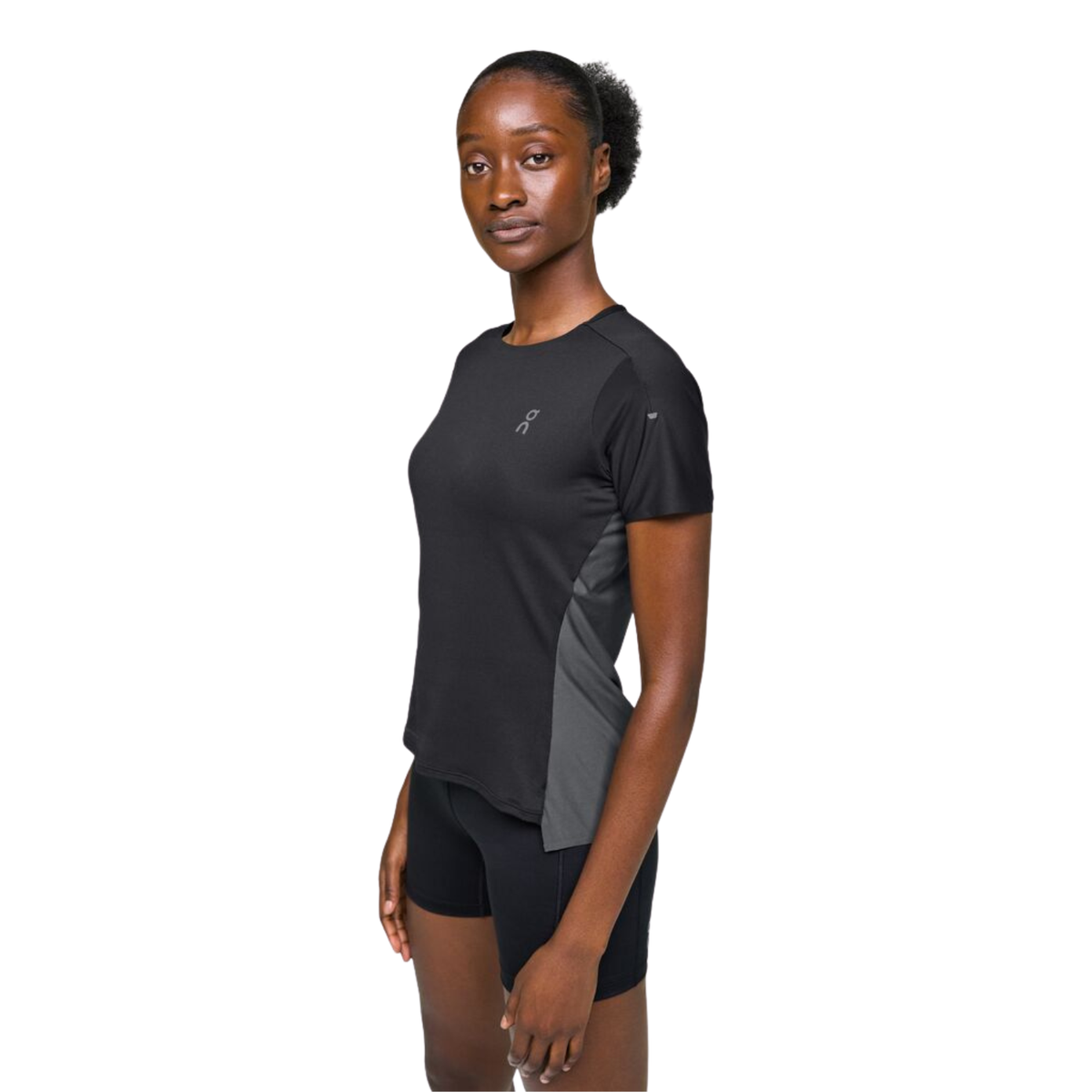 On Performance-T 3 Women, Black/Eclipse, side view