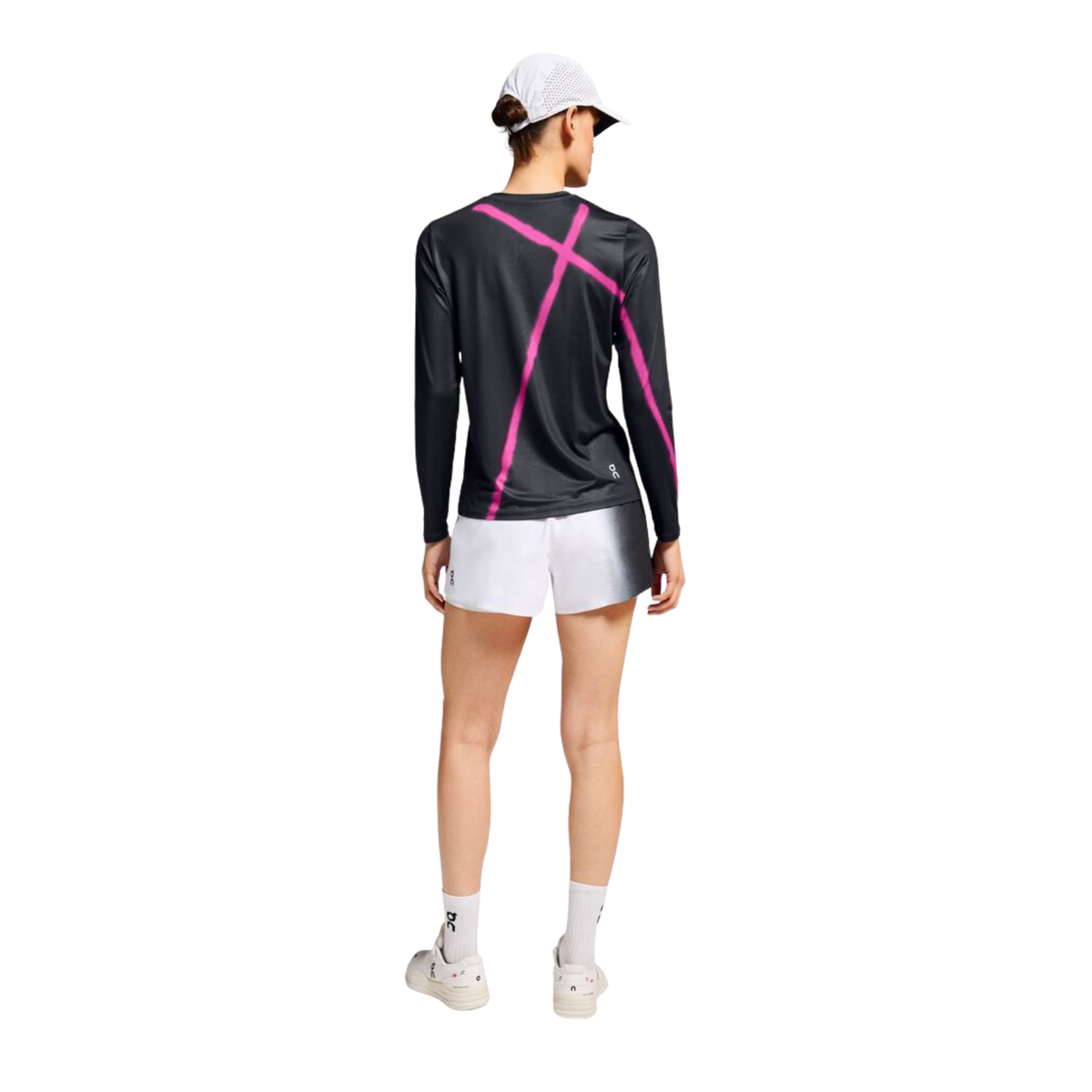 On Court Long-T Women, Black, side view