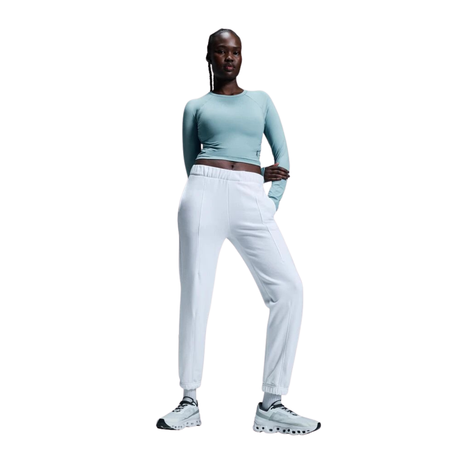 On Club Pants Women - White Clothing On Running