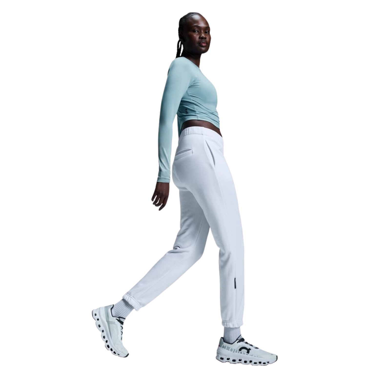 On Club Pants Women - White Clothing On Running