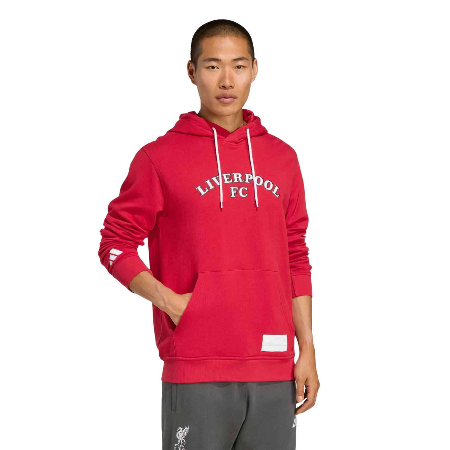 Adidas Liverpool F.C. 25/26 US Hoodie Men - Red Clothing Adidas