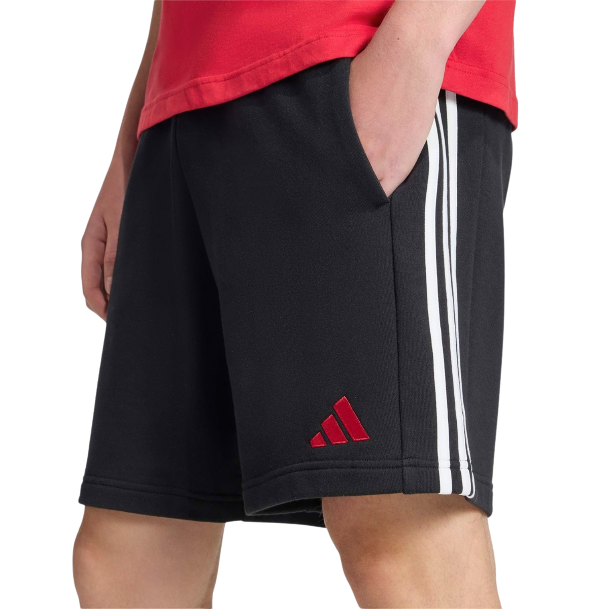 Adidas Liverpool F.C. 25/26 DNA Shorts Men, Black, close-up detail