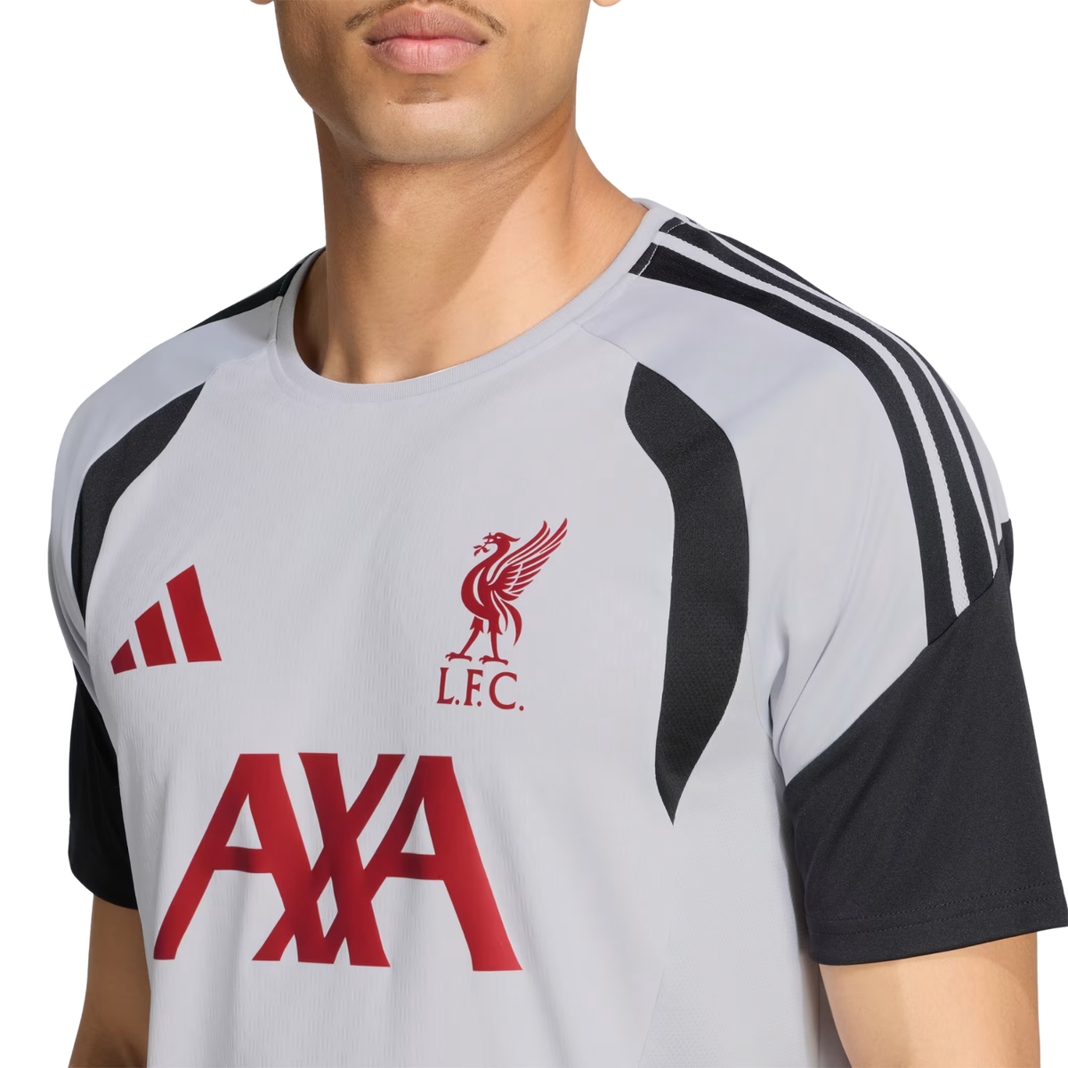 Adidas Liverpool F.C. Tiro Training Jersey Men, Grey, packaging view