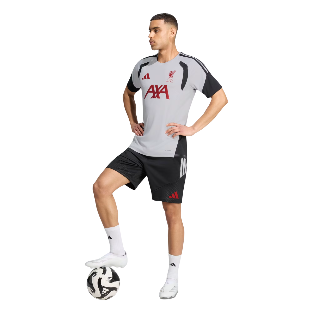 Adidas Liverpool F.C. Tiro Training Jersey Men, Grey, alternative view