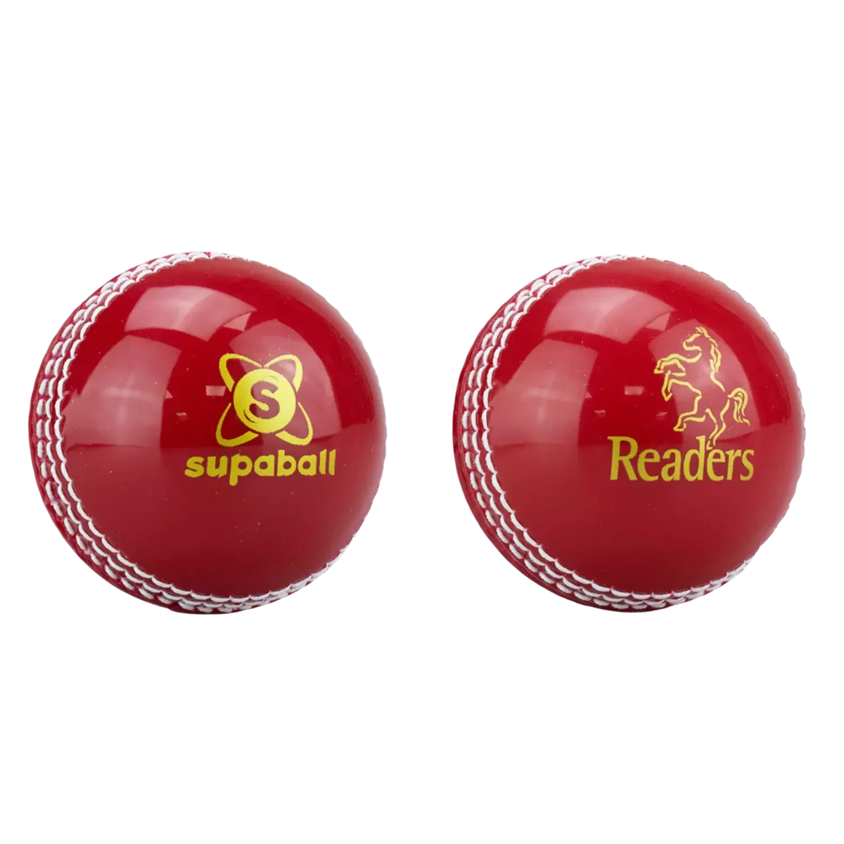 Readers Supaball Training Cricket Ball Red, back view