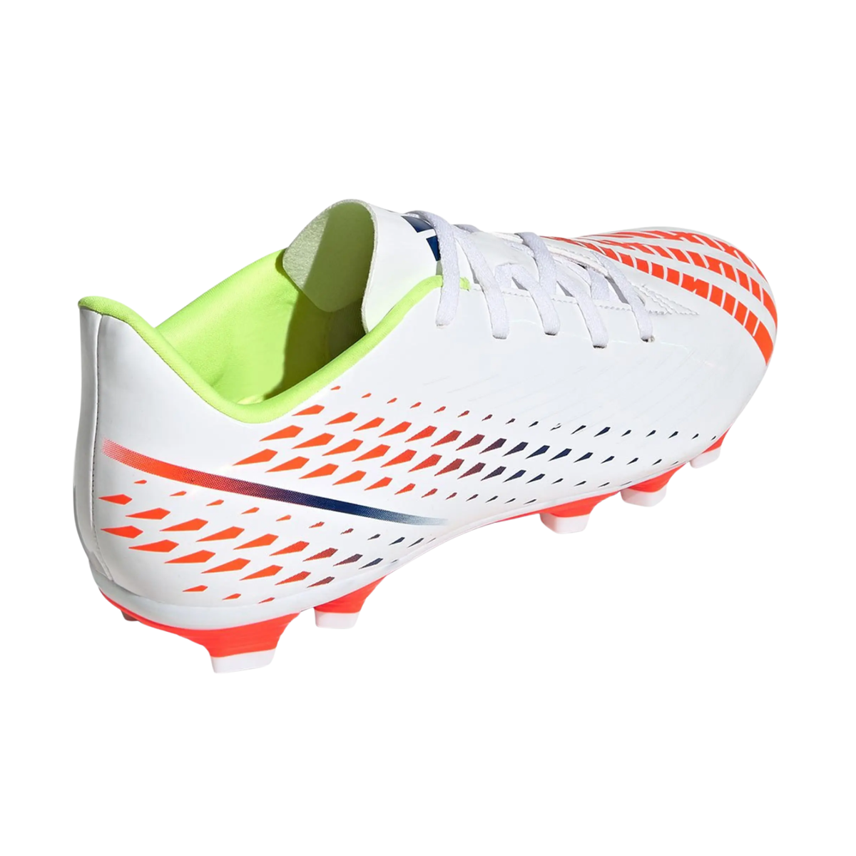 Adidas Predator Edge 4 FxG Football shoes, White/Solar Yellow/Power Blue, side view