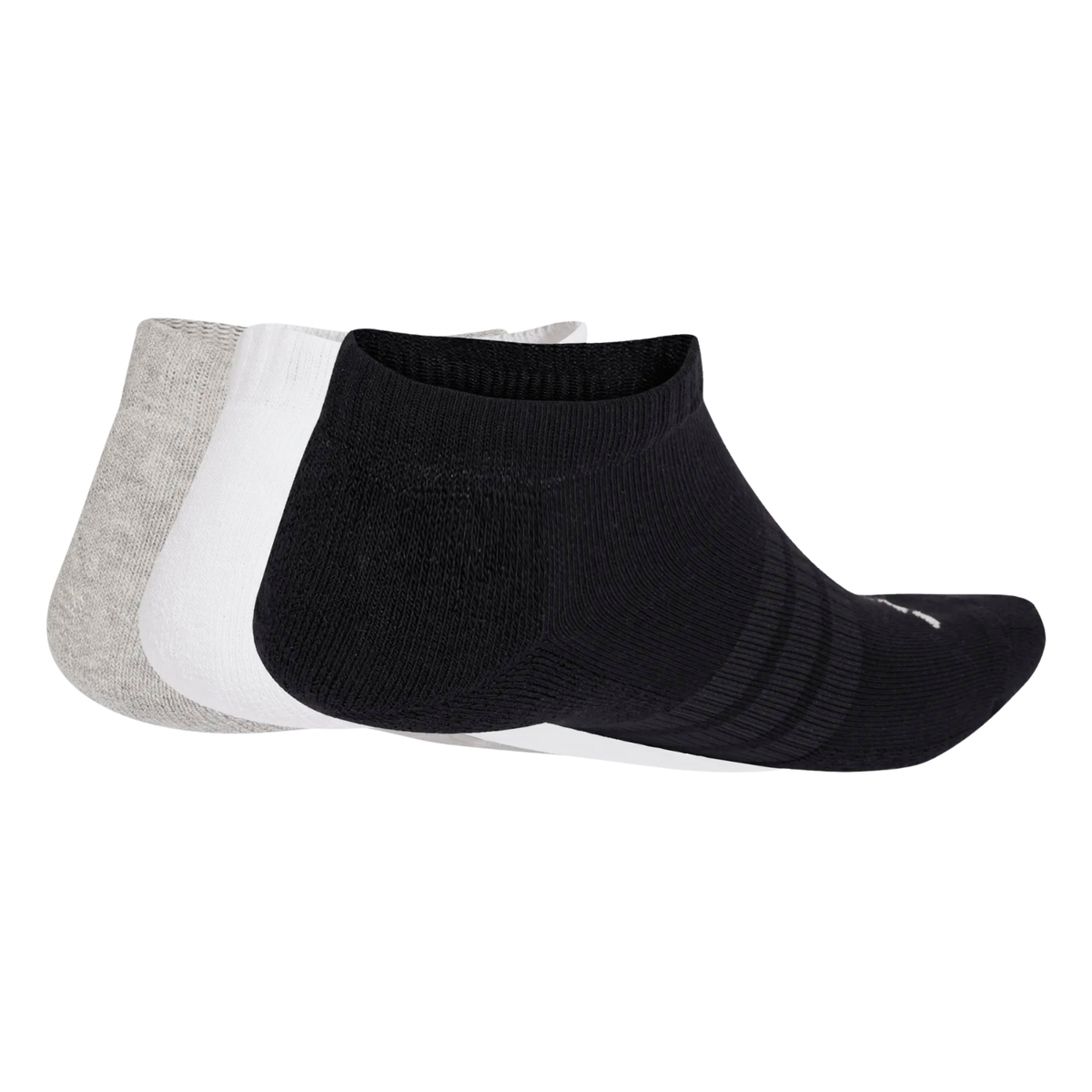 Adidas Cushioned Essentials Low 3 Pack Socks Unisex - Grey/White/Black Socks Adidas