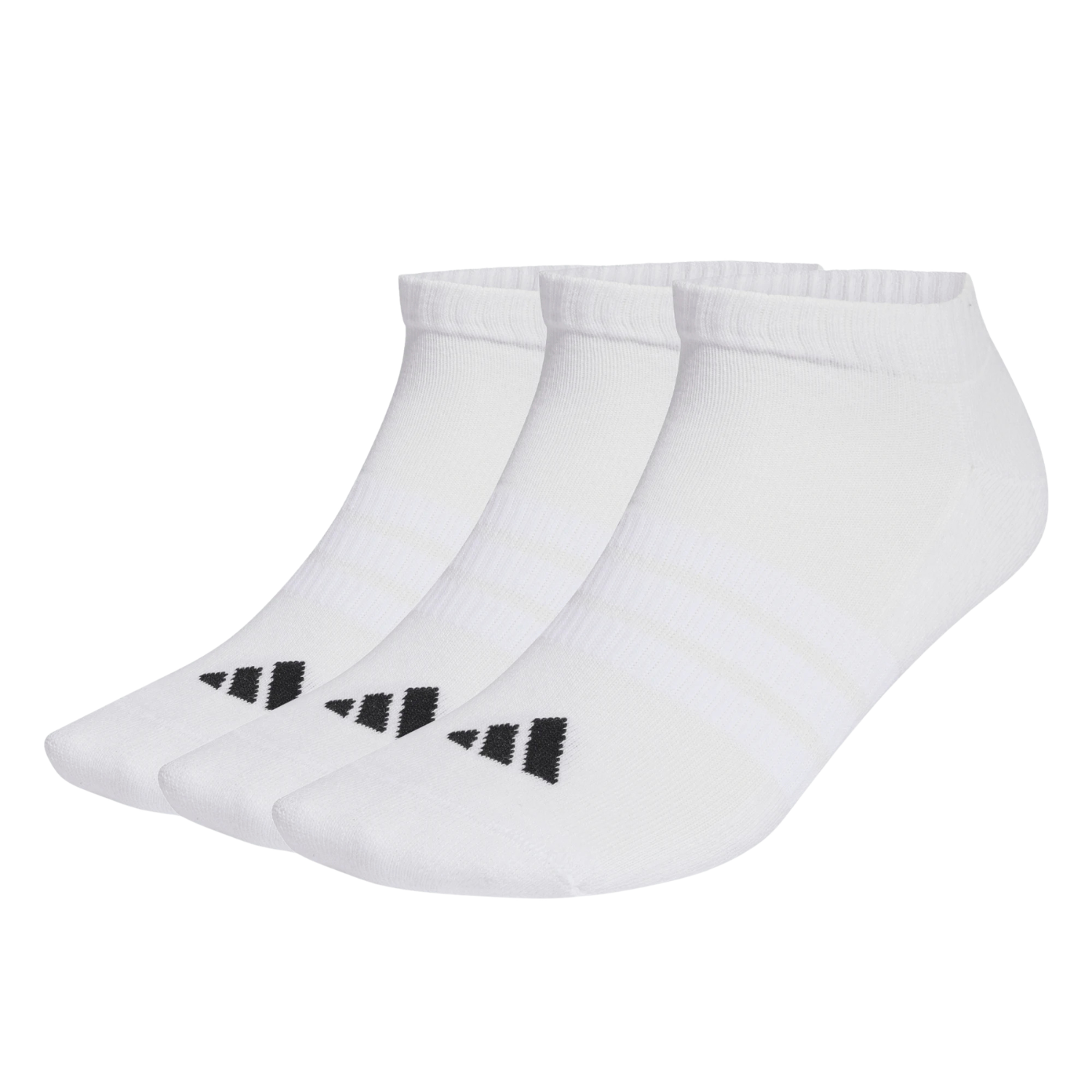 Adidas Cushioned Essentials Low 3 Pack Socks Unisex - White White Socks Adidas