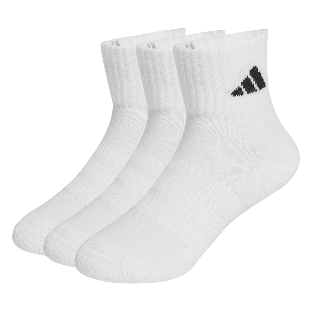 Adidas Cushioned Sportswear Ankle 3 Pack Socks Kids - White/White/Black White Black Clothing Adidas