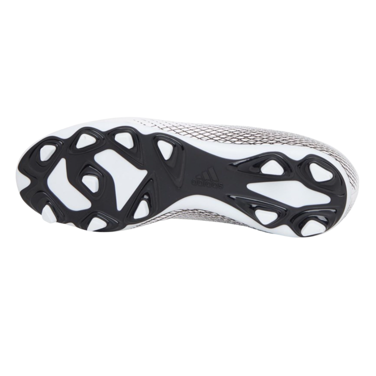 Adidas X GHOSTED.4 Firm Ground Junior, White/Black/Silver, side view