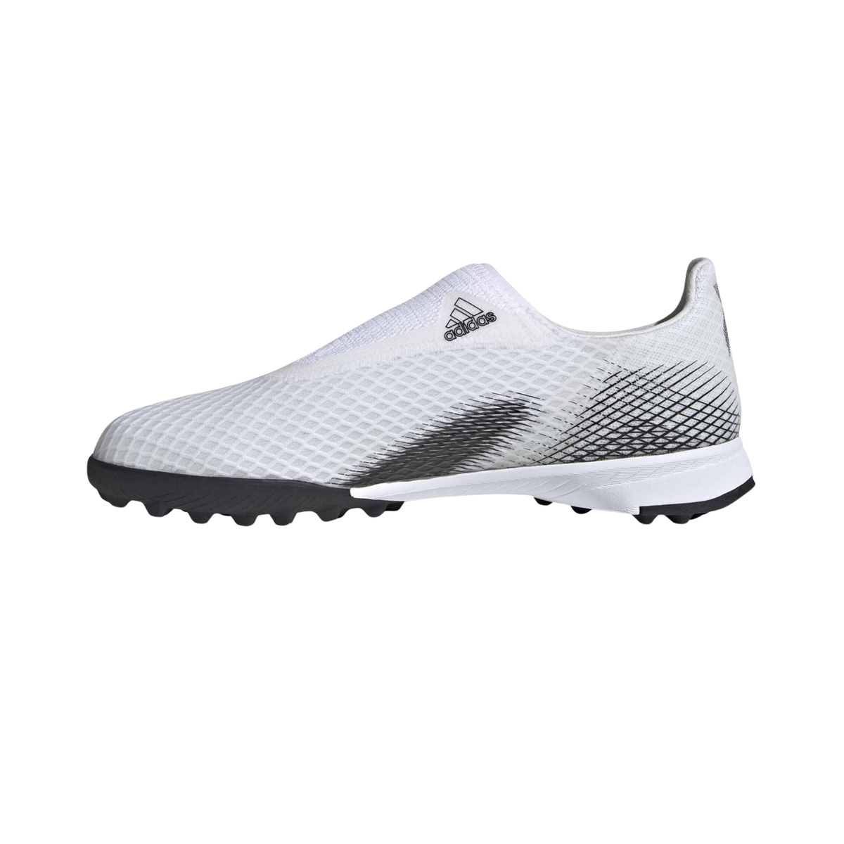 Adidas X GHOSTED.3 LL TF Junior, White/Black, back view