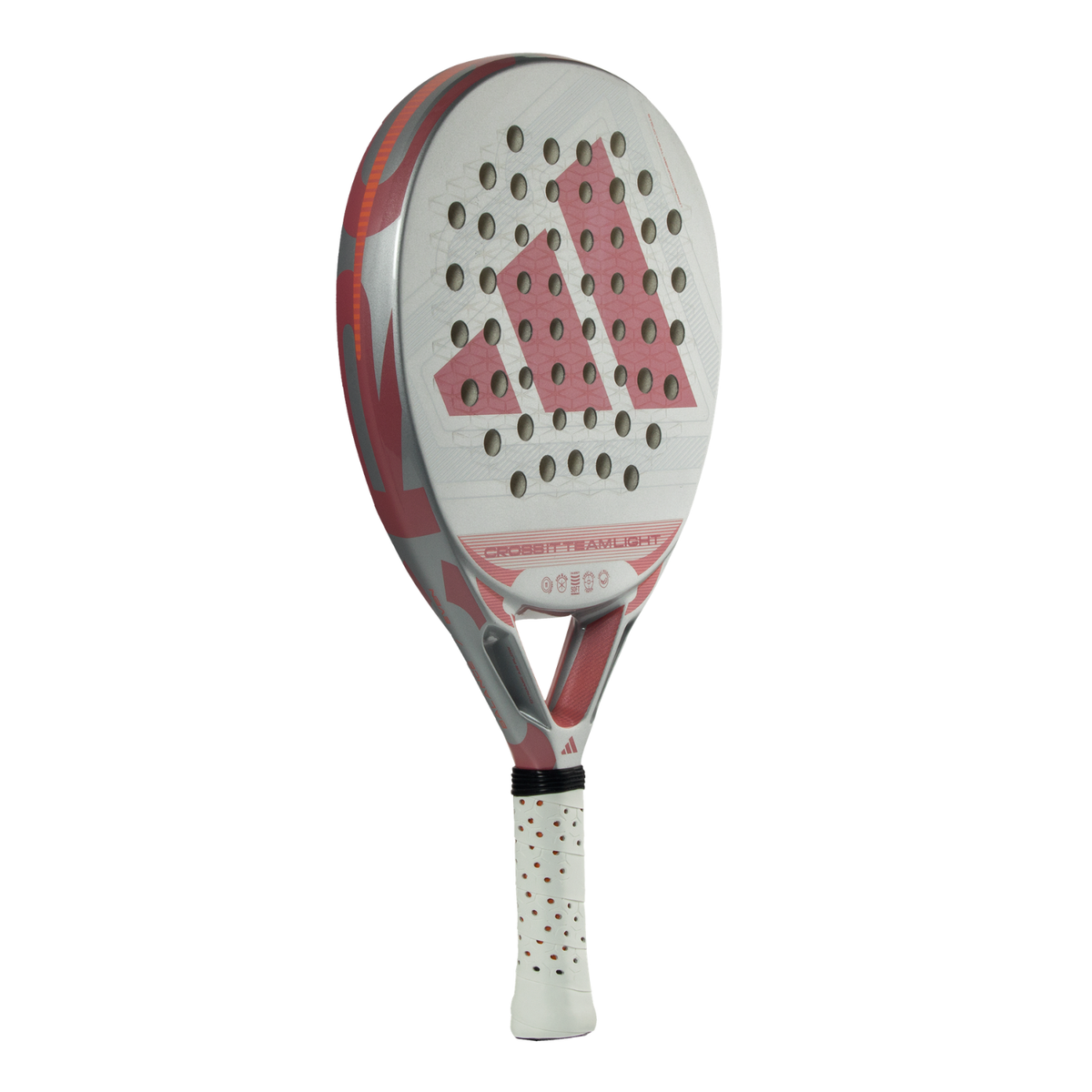Adidas Cross It Team Light 2026 Padel Racket, Black/White, back view