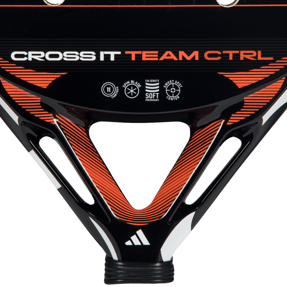 Adidas Cross It Team Ctrl 2026 Padel Racket - Black/White Padel Adidas