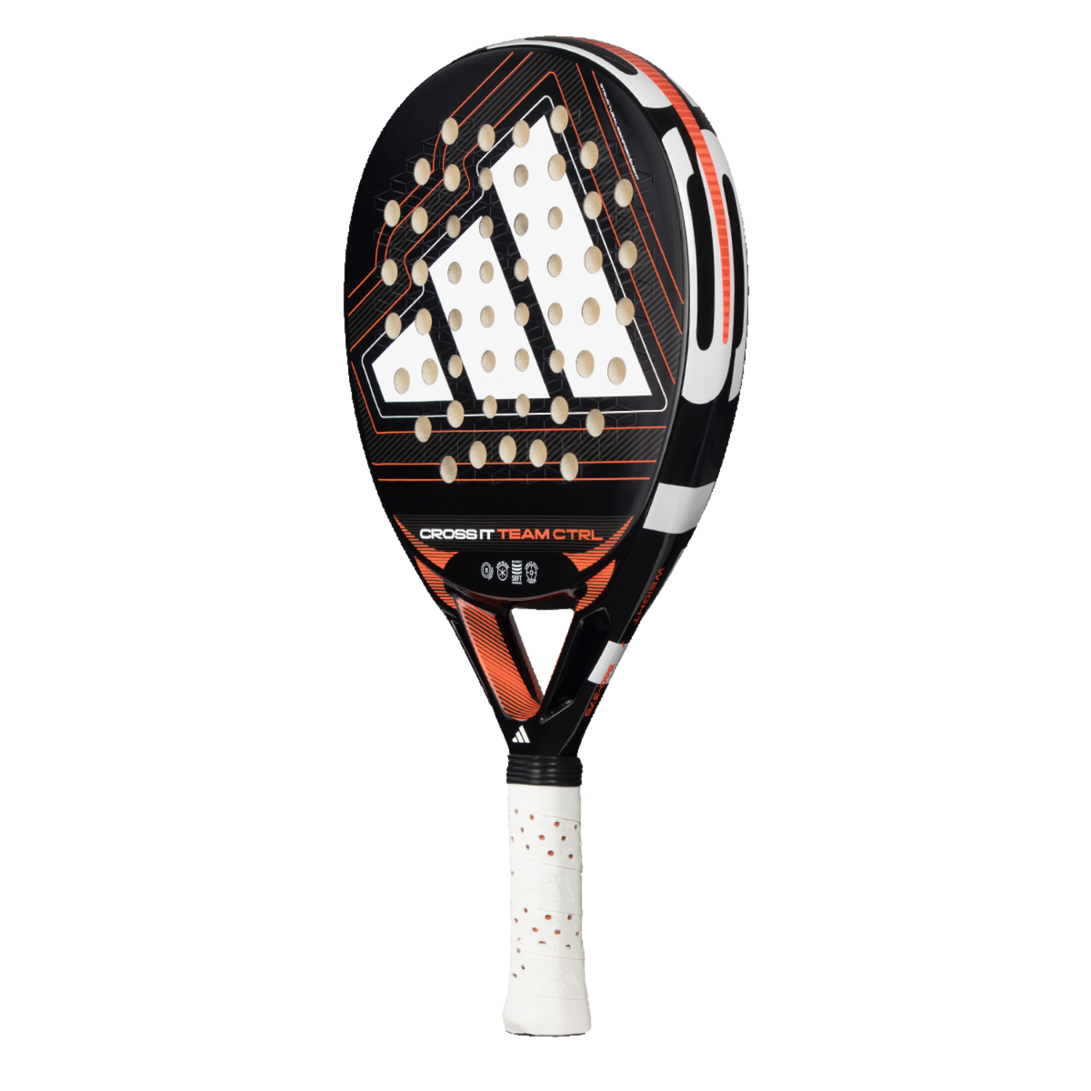 Adidas Cross It Team Ctrl 2026 Padel Racket - Black/White Padel Adidas