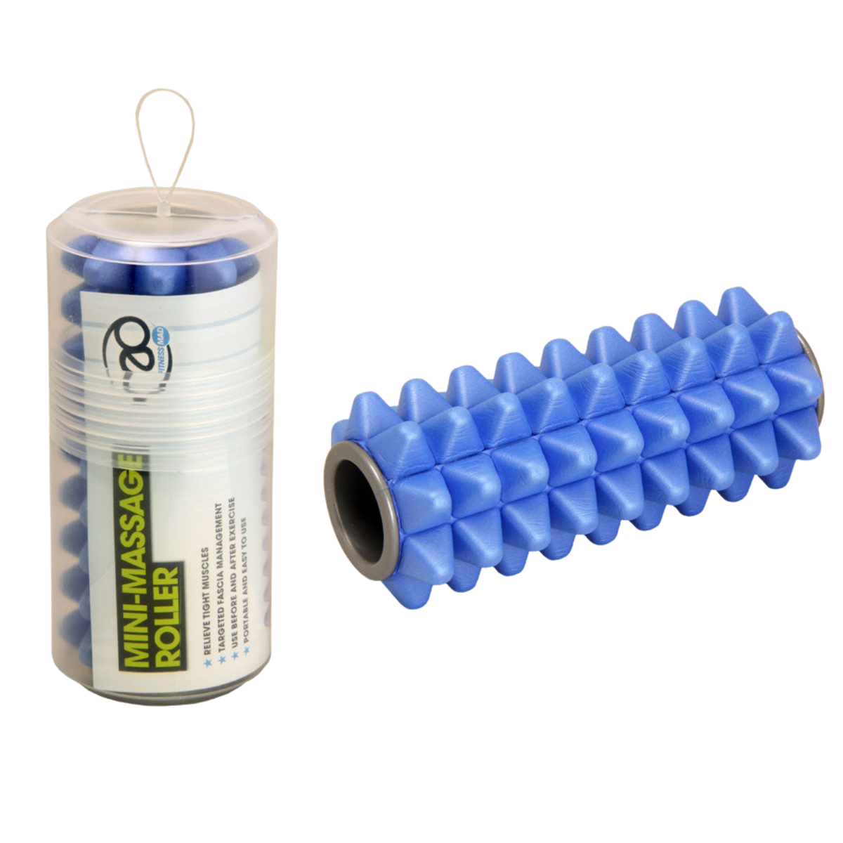 Fitness Mad FM Mini Massage Foam Roller 16cm - Blue Clearance Fitness Mad