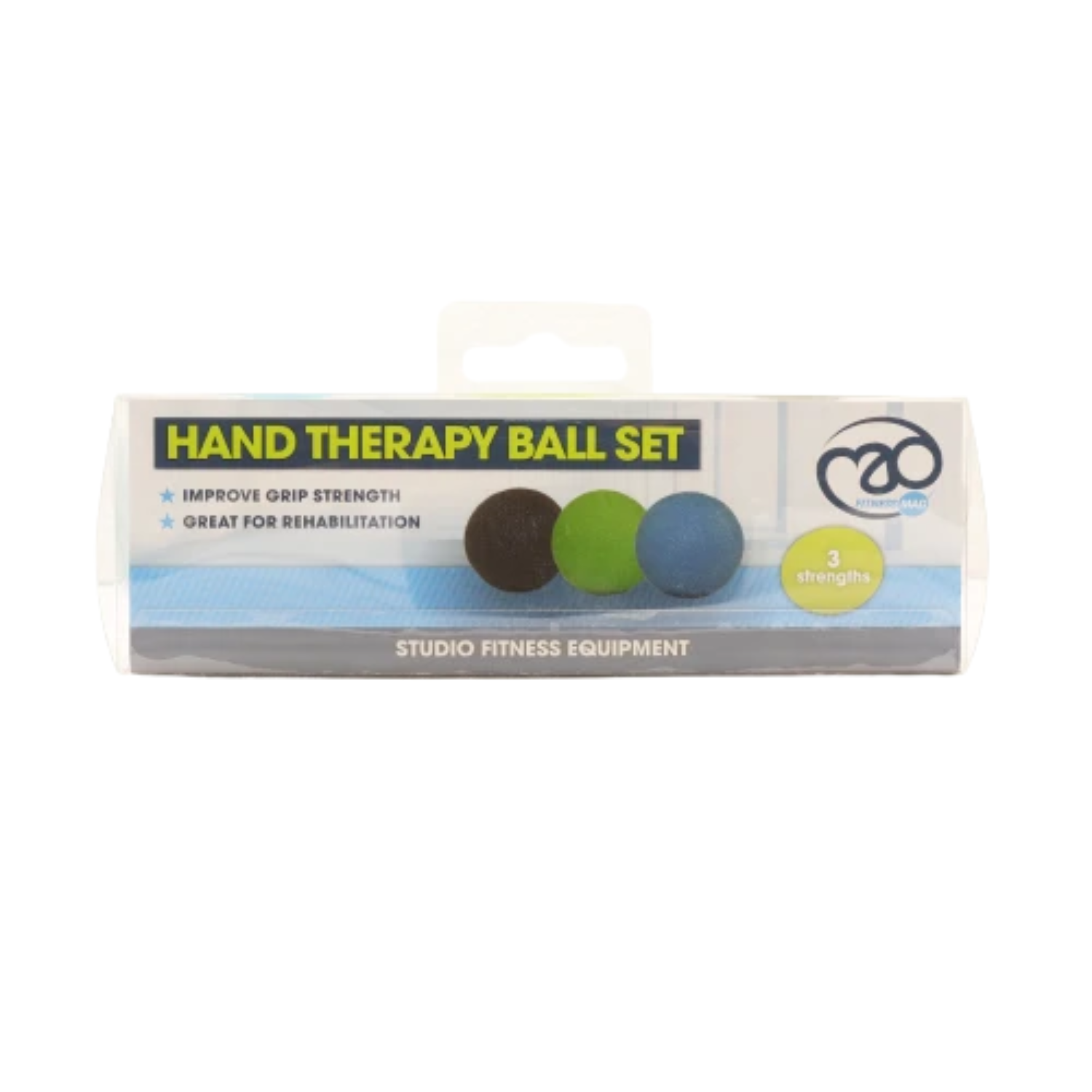 Fitness-Mad Hand Therapy Ball Set of 3 FGRIP3 NA OS Exercise & Fitness Fitness Mad