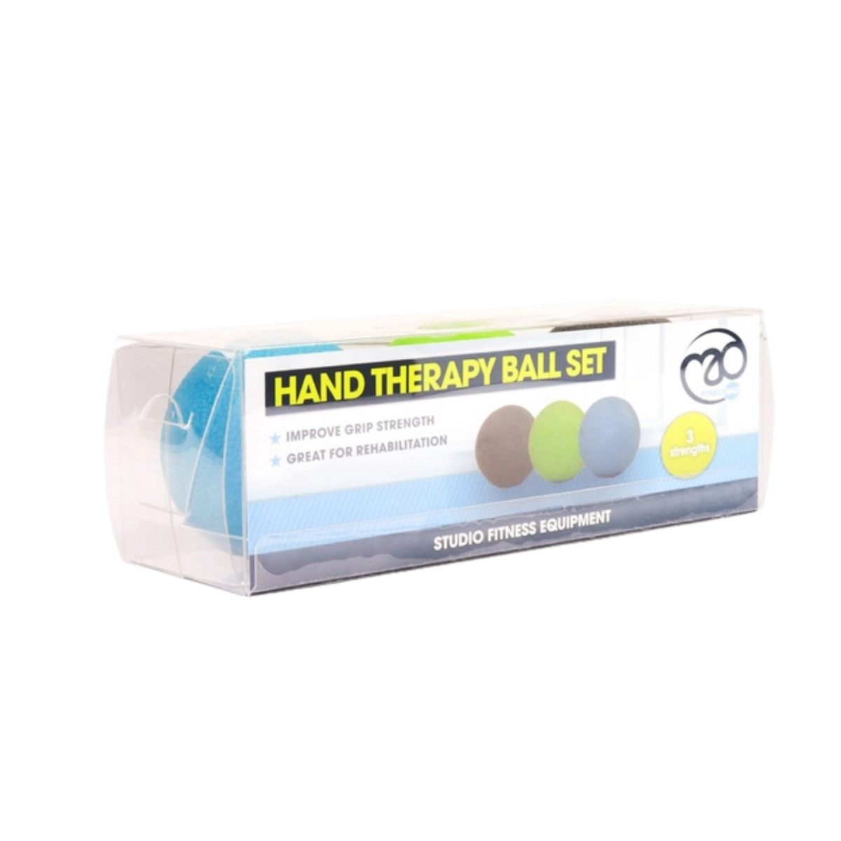 Fitness-Mad Hand Therapy Ball Set of 3, back view