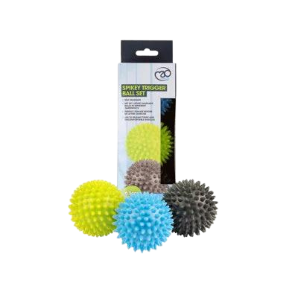 Fitness Mad Spikey Trigger Ball Set, back view