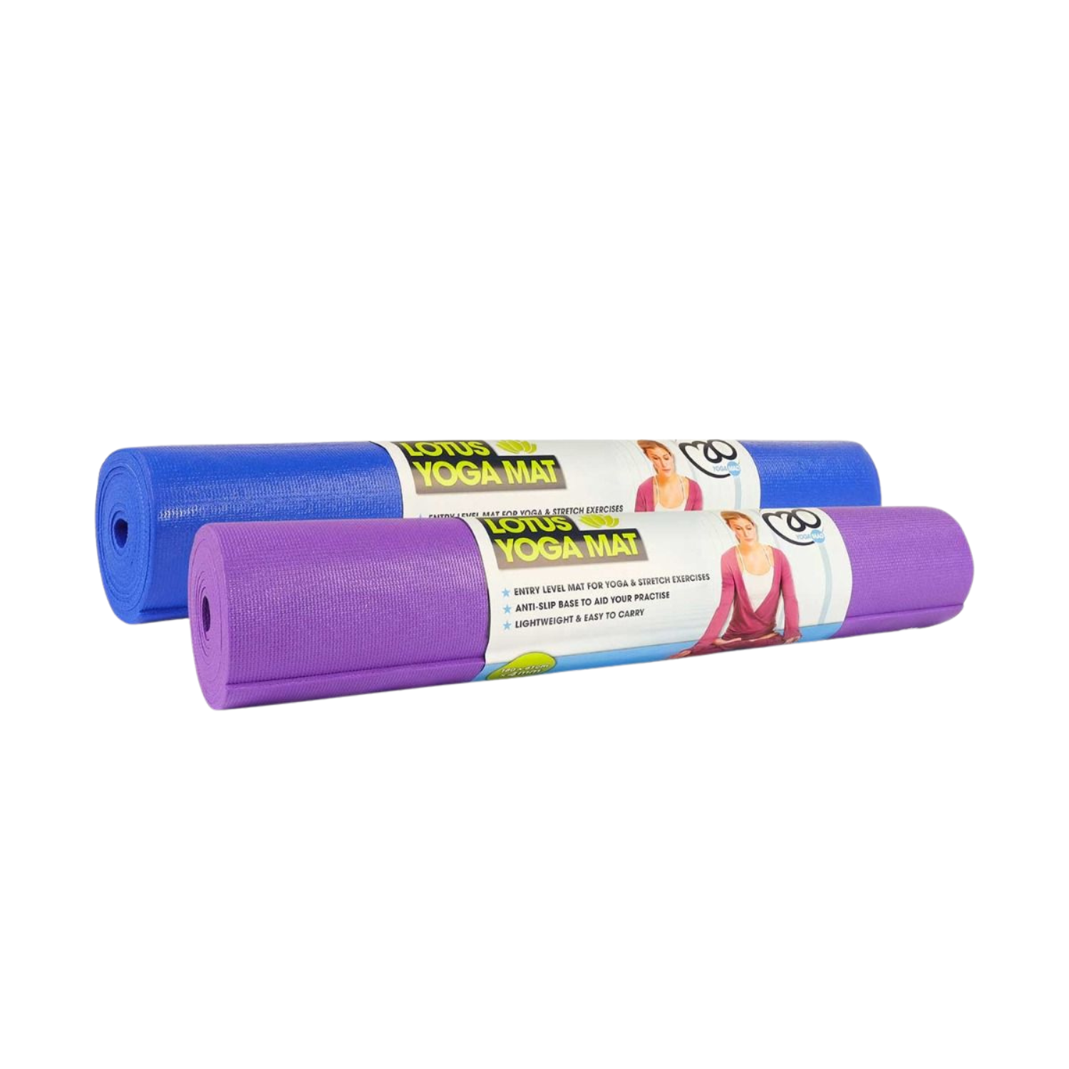 Fitness Mad Lotus Yoga Mat 4mm - Purple & Blue Exercise & Fitness Fitness Mad