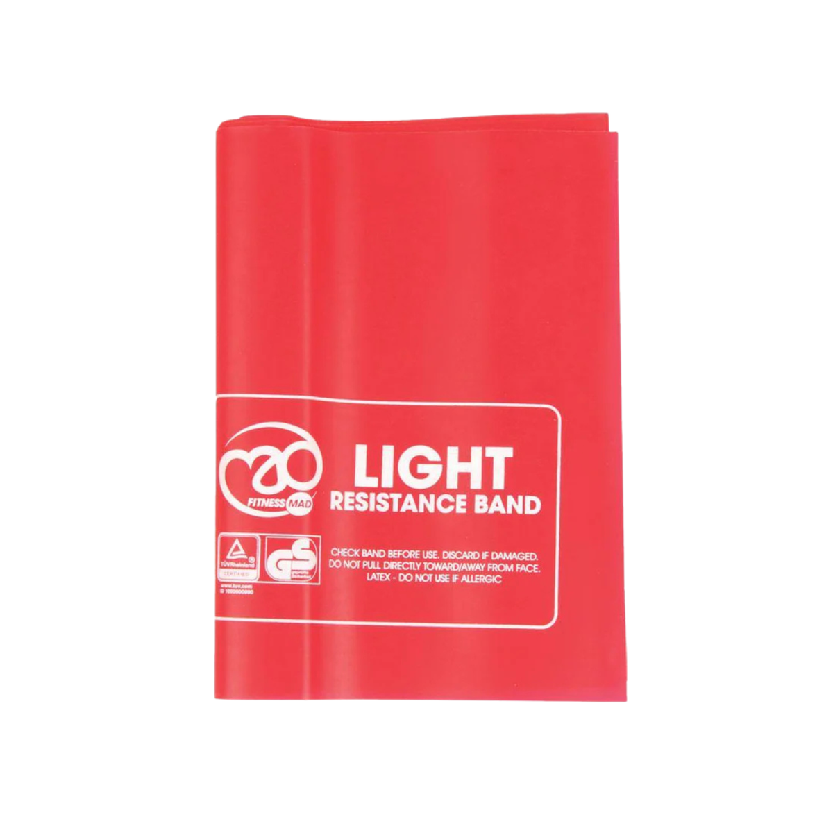 Fitness Mad Resistance Band (Band Only), Red, front view