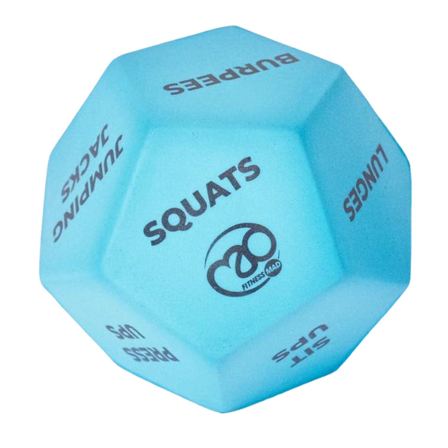 Fitness Mad 12-Sided Fitness Dice Pair Exercise & Fitness Fitness Mad
